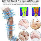 Leg Muscle Relaxer 6 Modes Air Compression Recovery Boot Lymph Release Relieve Foot Fatigue Heating Leg Massager for Athletes